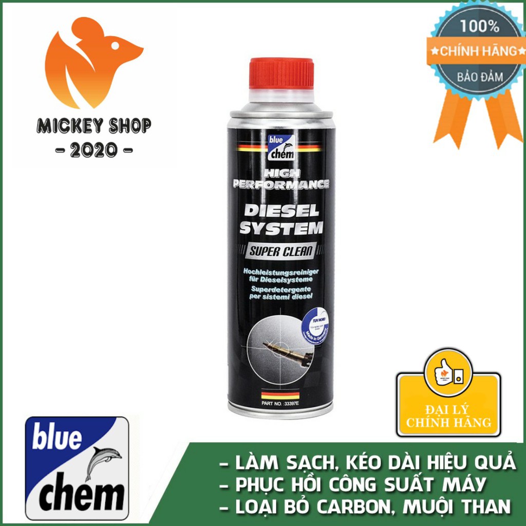 [ CAO CẤP ] Chai Siêu Vệ Sinh Hệ Thống Dầu Bluechem Diesel System Super Clean 33397E (350ml)