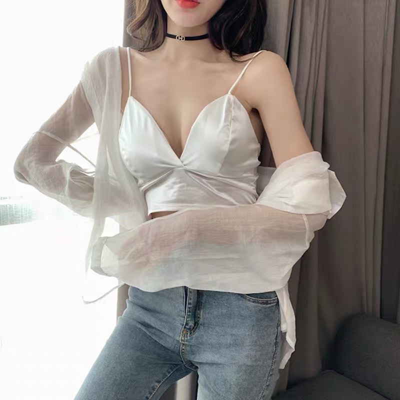 Áo Bra Satin Kèm Mod Ngực Hàng Loại 1 A27