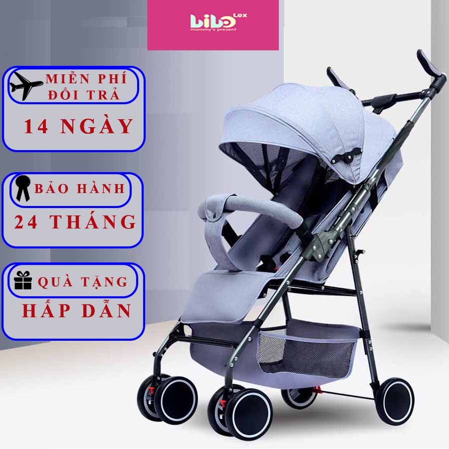 Xe Đẩy Gấp Gọn Cho bé 2 Chiều 3 Tư Thế Ngả Lưng 180 độ cho bé nằm ngủ Bản Mới Nhất 2022 [ Bảo Hành 24 Tháng]