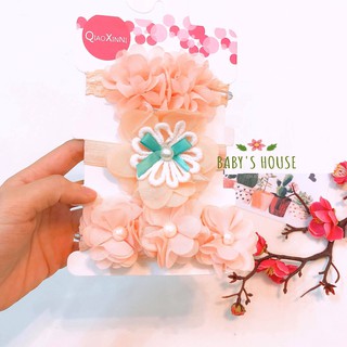 Set 3 băng đô voan cho bé -  4 mẫu