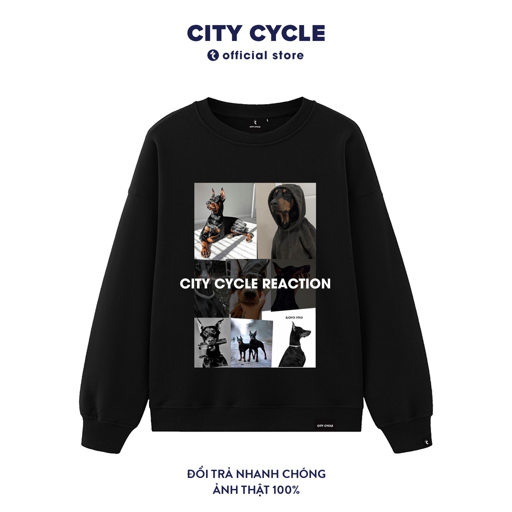 Áo sweater nỉ reaction City Cycle - áo nỉ sweater unisex form rộng Local Brand