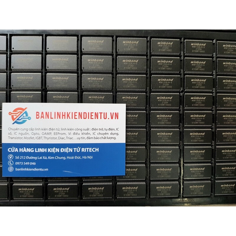 [Combo 2 chiếc] Winbond W9812G6JH-6 IC SDRAM 128MBIT 166MHZ TSOP-54