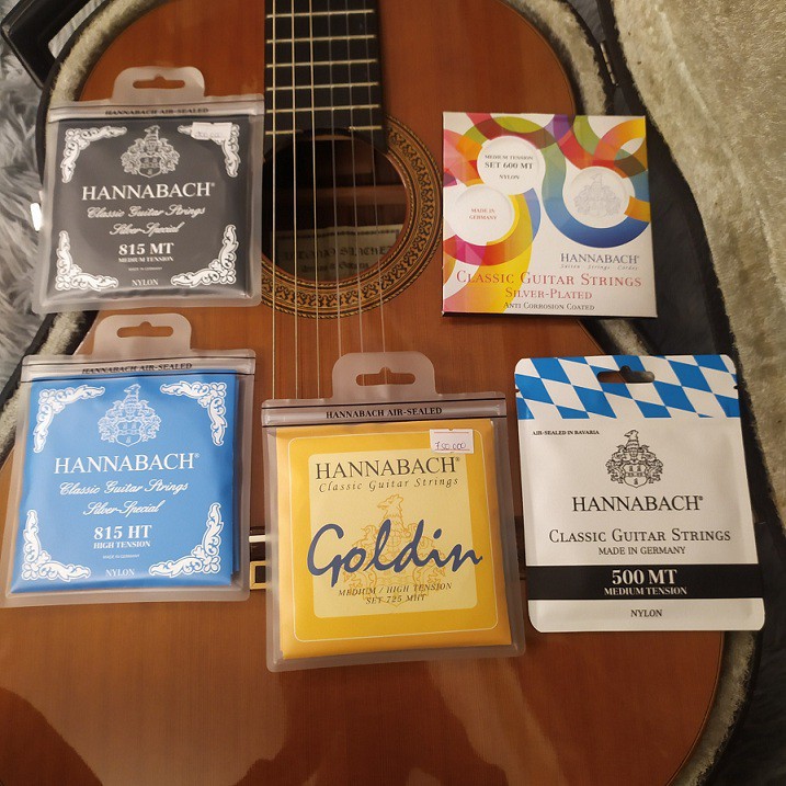 Dây đàn guitar classic cao cấp Hanabach 500MT, 600HT, 815MT, 815HT, Goldin, Titanyl 9501MT, 1869