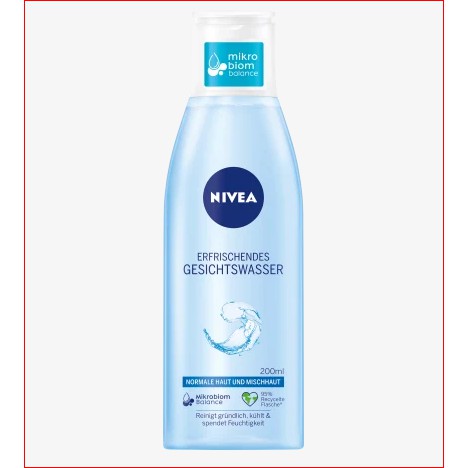 Toner, Nước hoa hồng Nivea Gesichtwasser cho da thường và hỗn hợp