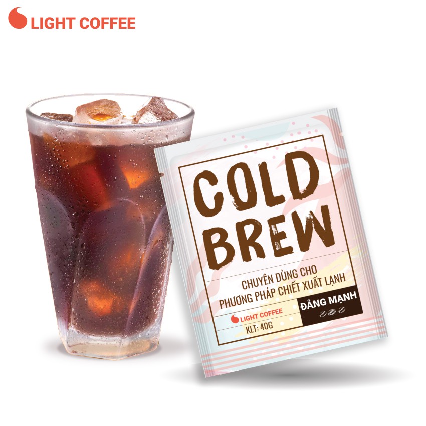 Cà phê pha Cold brew Light Coffee - túi 40gr