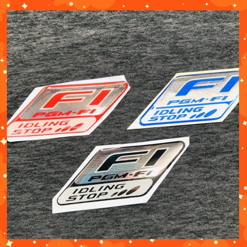 [XẢ RẺ] Tem FI PGM-FI IDLING STOP Tem Nổi Nhựa Mềm Dán Siêu Bền