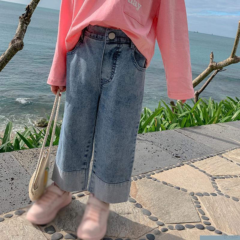 Quần jean dài lưng thun co giãn dành cho bé gái