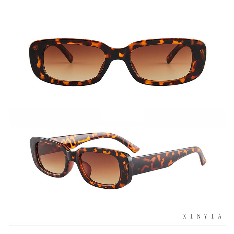 Kính mát gọng chữ nhật phong cách hip hop cho nam và nữ tùy chọn màu sắc