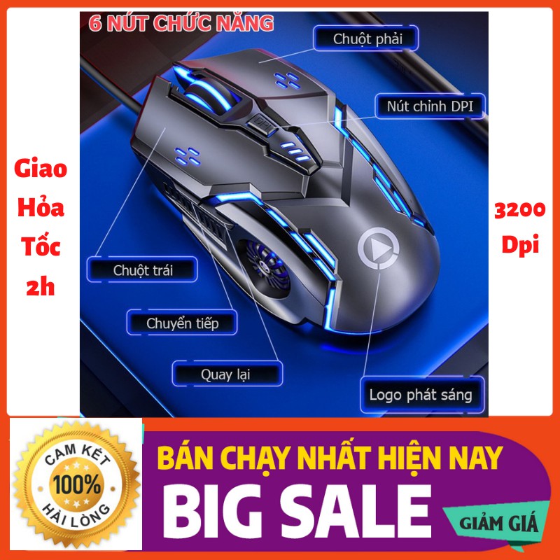 Chuột Máy Tính Có Dây Chính Hãng YINDIAO-G5 Led 7 Màu Chuẩn Gaming , DPI 4 Ccấp Độ Phù Hợp Cho Game Thủ Và Văn Phòng