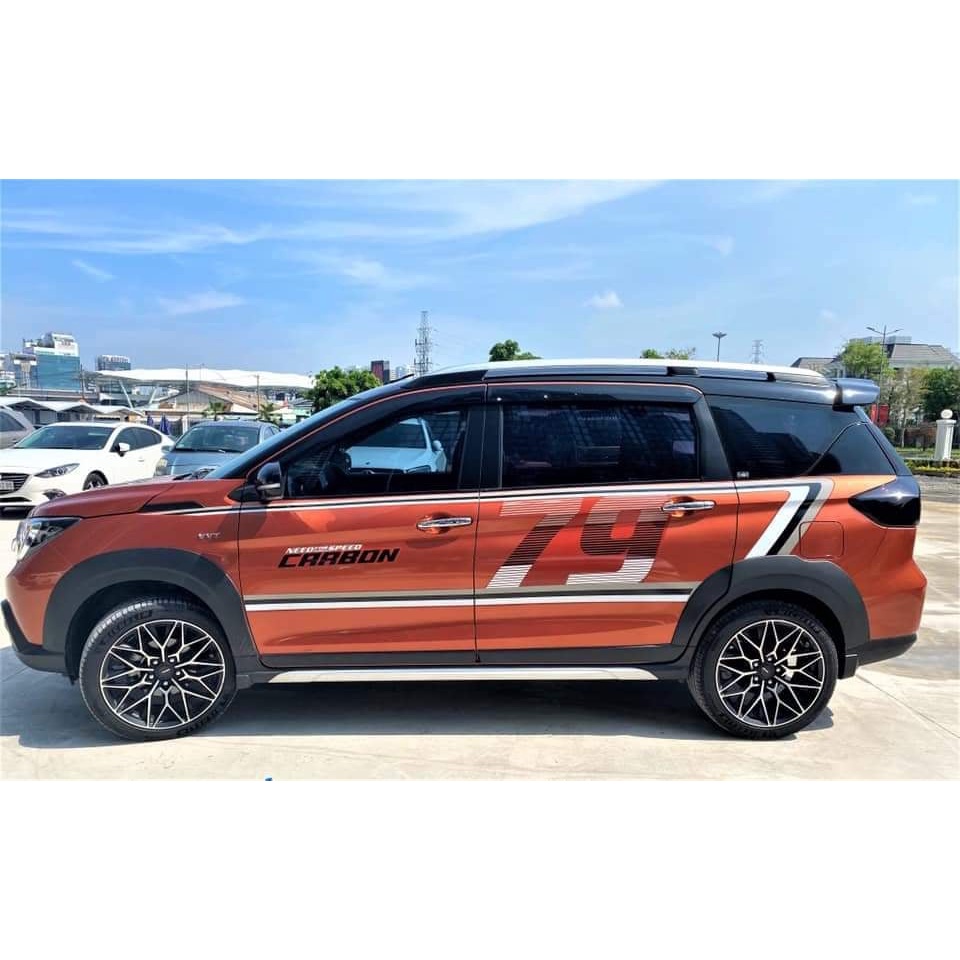Tem thể thao dán trang trí xe Suzuki XL7 kèm ảnh thật