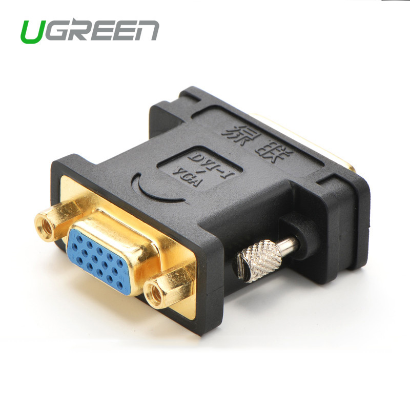 Bộ ChuyểN ĐổI Ugreen 1080P DVI 24 + 5 ĐầU CắM Sang Lỗ CắM VGA Chuyên DụNg Cho MáY TíNh