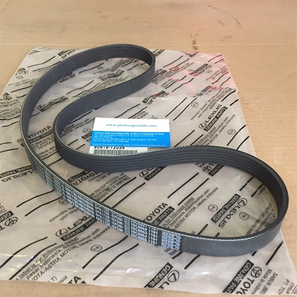 Dây curoa tổng Vios 2017 - Toyota 90916-T2039 - Toyota 90916-T2040 - Mitsuboshi 6PK1150 (Cái)