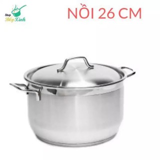 Nồi luộc gà inox 430 bếp từ 3 đáy Fivestar Standard nắp inox 26cm.tặng 1 vá canh inox