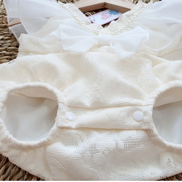 Váy Sơ Sinh Bé Gái MOONKIDS, Body Váy Bé Gái Chất Mát Size 0 12 Tháng, Đầm Em Bé, Váy Công Chúa Sơ Sinh