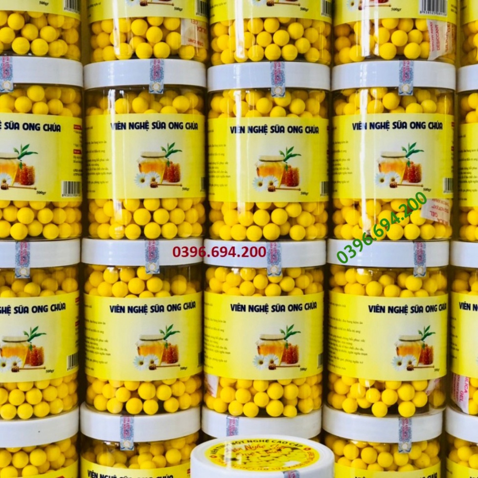 Viên Nghệ Sữa Ong Chúa ❤️𝑭𝒓𝒆𝒆𝒔𝒉𝒊𝒑❤️ Viên Nghệ Đẹp Da, Giảm Cân, Hỗ Trợ Người Đau Dạ Dày 500gr