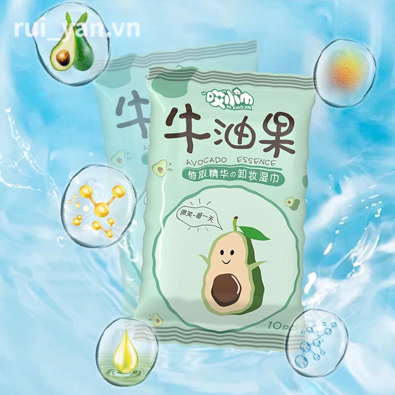 Khăn Giấy Ướt Tẩy Trang Tinh Chất Quả Bơ Dùng Một Lần JP5