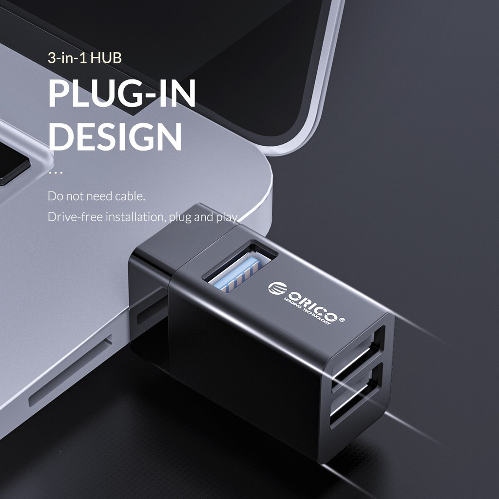 Đầu chia USB ORICO MINI-U32 cổng cắm USB 3.0 USB 2.0 tốc độ cao tiện dụng