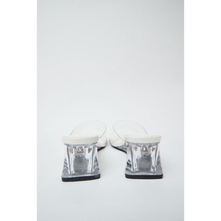 68921 - CAO GÓT ZOE CLEAR STRAP WEDGE MULES WHITE