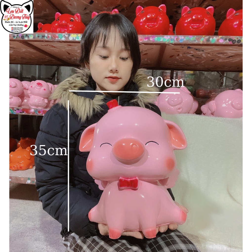 Heo đất/ Lợn đất bỏ ống Cánh tiên khủng lồ