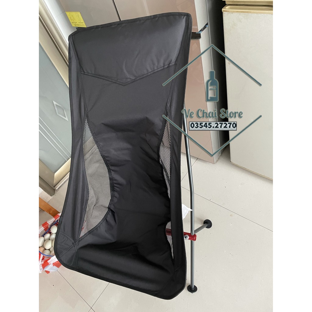 Ghế cắm trại gấp gọn full nhôm có tựa đầu siêu chắc chắn - dã ngoại - du lịch - phượt