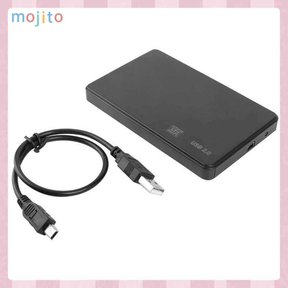 MOJITO Plastic 3TB USB 2.0/3.0 Enclosure Case 2.5 inch SATA SSD HDD Mobile Box