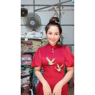 SÉT LAM THÊU HẠC CC ( MẪU MỚI SHOP )