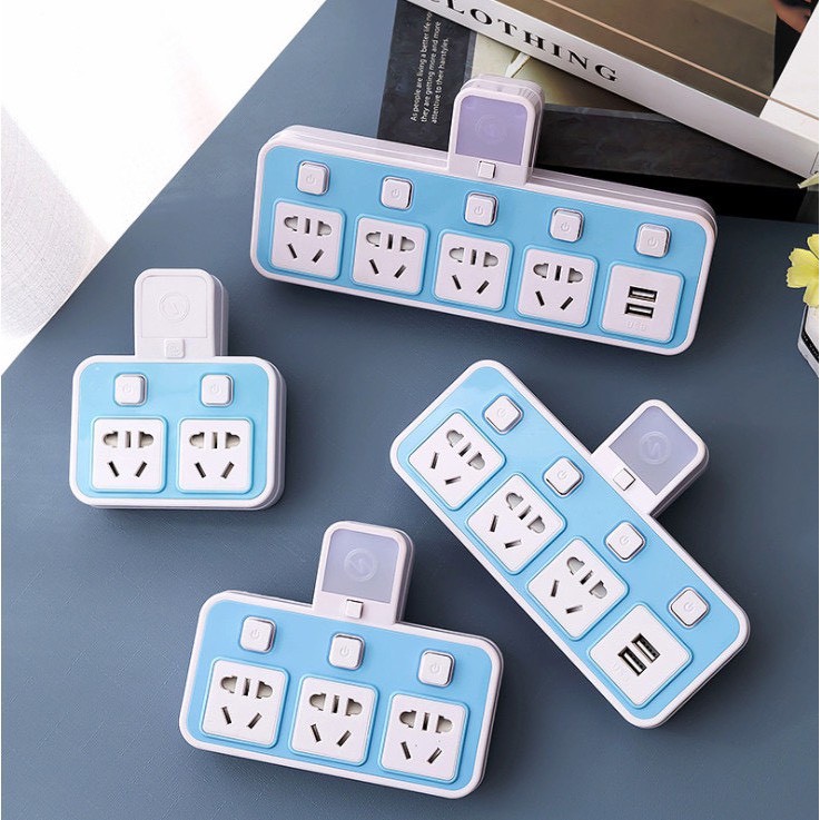 Ổ Điện Đa Năng Thông Minh Tích Hợp Cổng USB Sạc Điện Thoại Máy Tính Bảng Đèn Ngủ