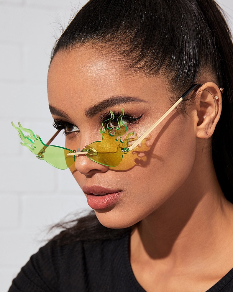 Sang Trọng Kính Mát Hình Ngọn Lửa Cá Tính Cho Nữ | BigBuy360 - bigbuy360.vn