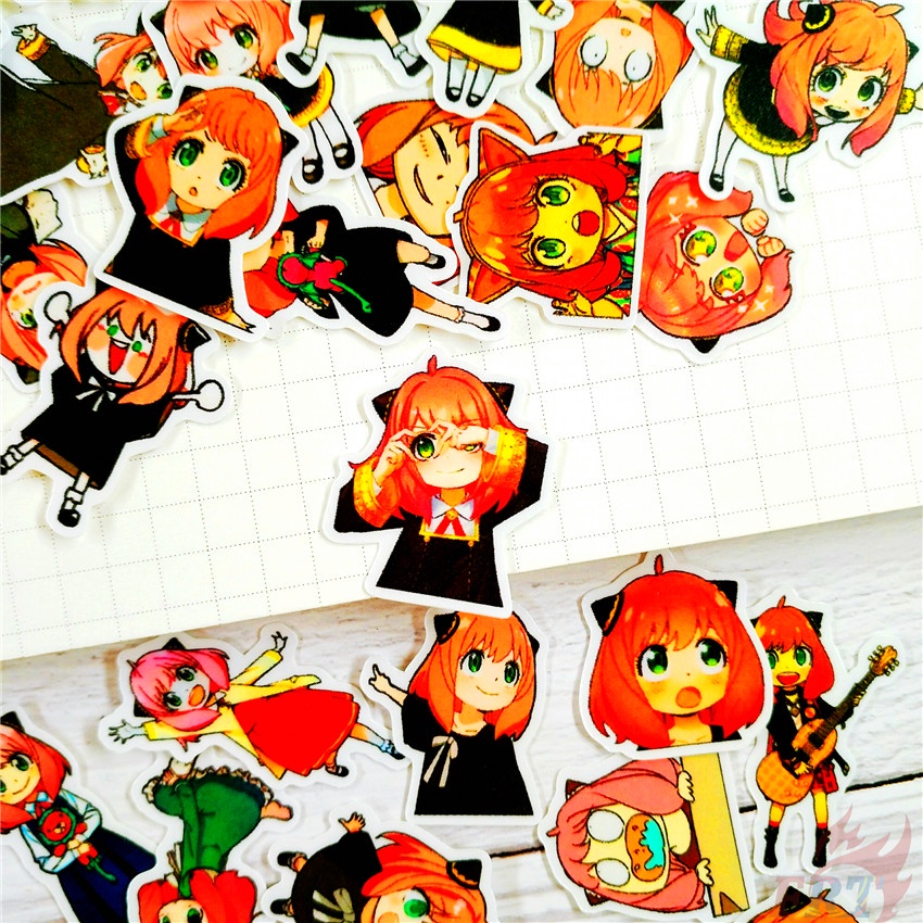 ★★★ Gián điệp×FAMILY. Sticker Dán Trang Trí Nhật Ký Mini Anya Q-1 ★★★ Bộ 60 Sticker Dán Trang Trí Album Thời Trang