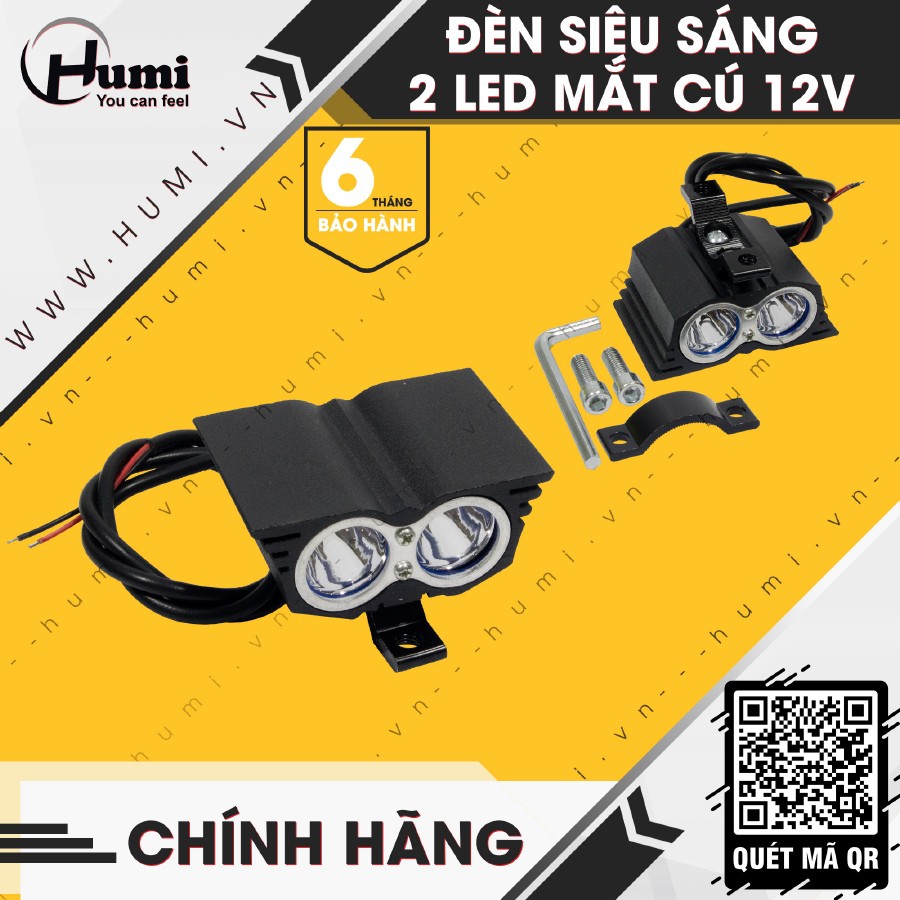 Đèn Mắt Cú 12V X2 CAO CẤP [ RẺ VÔ ĐỊCH]