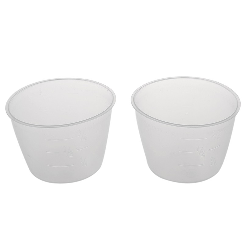 Set 2 Cốc Đong Gạo Bằng Nhựa Dung Tích 120ml Tiện Dụng