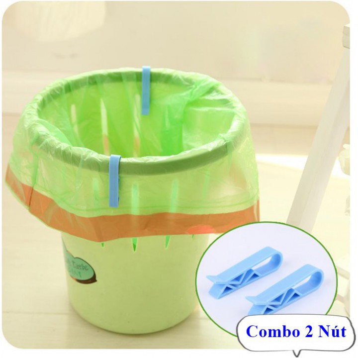 Combo 2 Kẹp Miệng Túi Rác Bọc Vào Thùng Rác Tiện Lợi