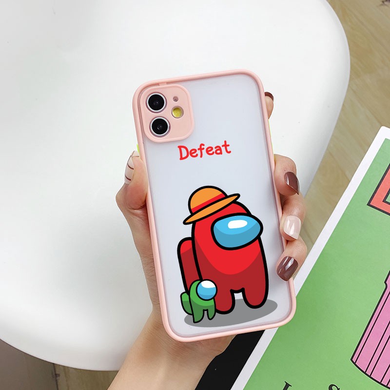 Ốp lưng xiaomi redmi 10/ note 10 /note 8/ note 8 pro/ note 7/ note 9/ note 9s/ redmi 8/8A nhám mẫu Amongus bảo vệ camera