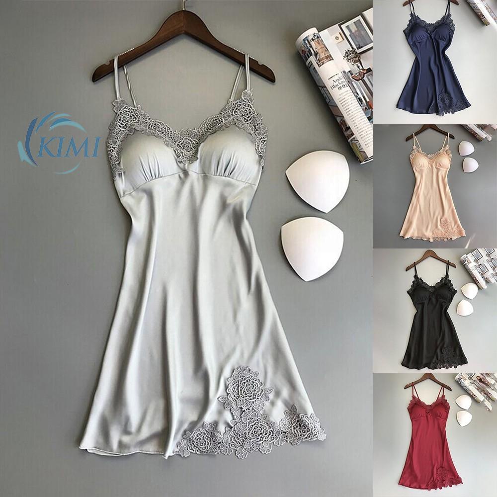 Đầm ngủ bằng lụa mềm mại gợi cảm cho nữ
 | BigBuy360 - bigbuy360.vn