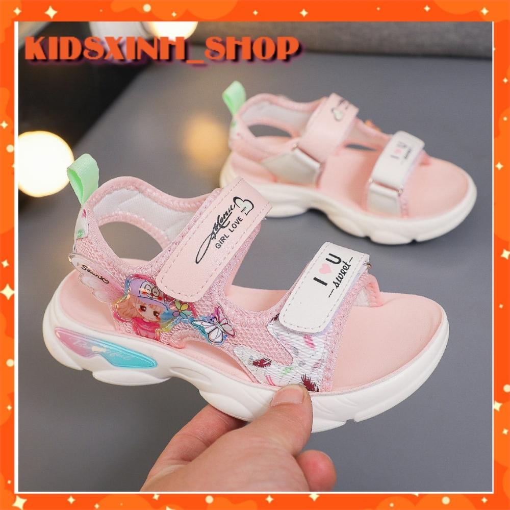 Sandal Bé Gái Hình Công ChúaTừ 3-10 Tuổi Siêu Nhẹ Đế Êm Chống Trơn Trượt Phong Cách Hàn Quốc SD10