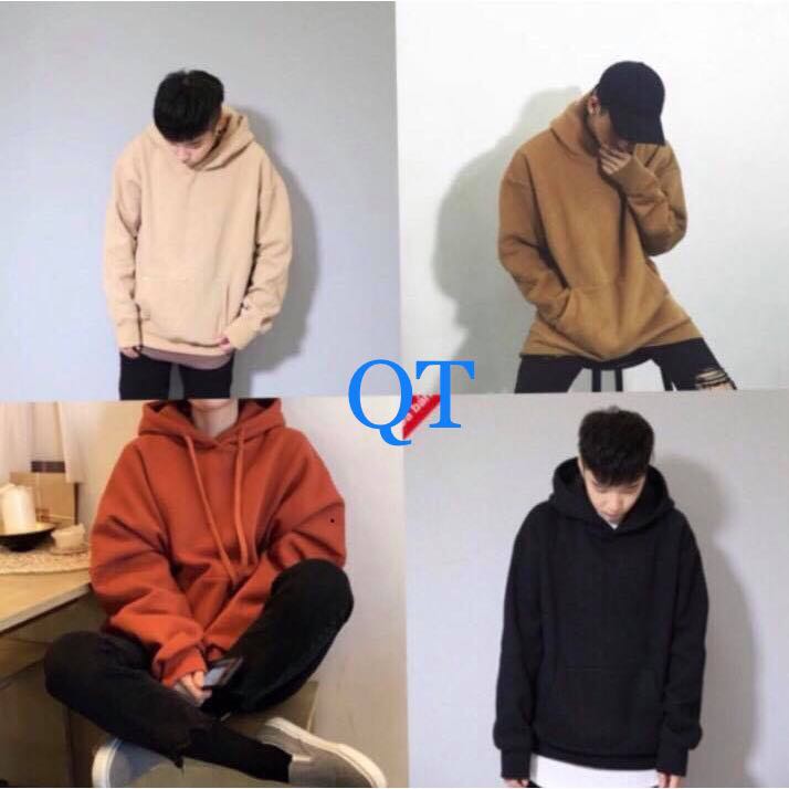 ÁO HOODIE TRƠN NAM NỮ NHIỀU MÀU_HD001