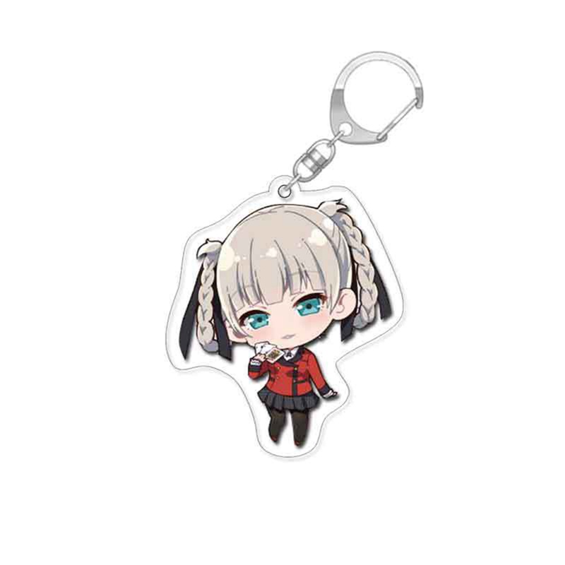 Móc Chìa Khóa 6cm Bằng Acrylic In Họa Tiết Hoạt Hình Kakegurui Jabami Yumeko Saotome Dễ Thương