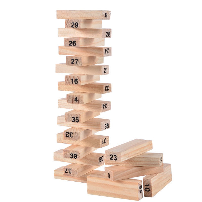 Bộ Đồ Chơi Rút Gỗ Wiss Toy 54 Thanh, Đồ Chơi Giáo Dục Trí Tuệ Giúp Bé Phát Triển Thông Minh