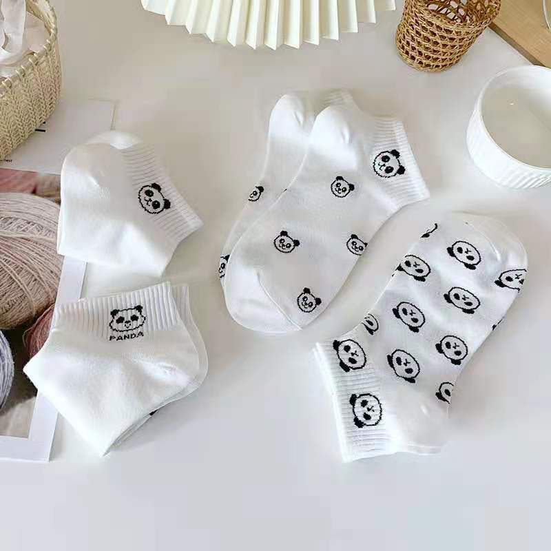 Vớ Cổ Thấp In Hình Gấu Trúc Dễ Thương Thời Trang Mùa Hè Cho Nữ 5 Kiểu