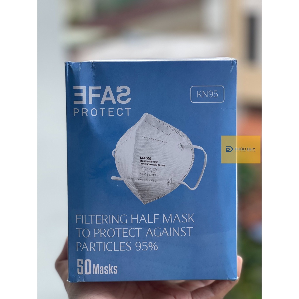 1 Cái Khẩu trang EFAS KN95 SA1500 ngăn vi khu.ẩn 99%, ngăn bụi mịn PM2.5 95%