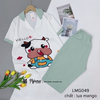BỘ LỤA NGỐ IN MANGO