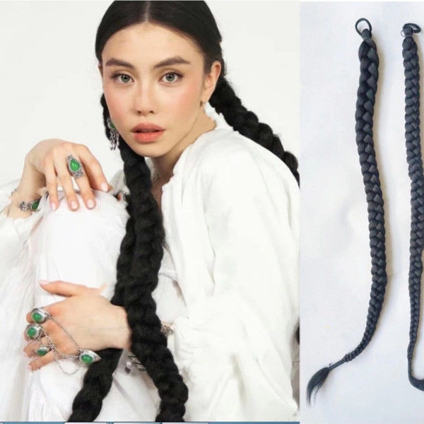 Bán Chạy!F &amp; X Tóc Giả Thắt Bím Đuôi Ngựa Siêu Dài Phong Cách Âu Mỹ Dùng Chụp Ảnh Studio / Hộp Đêm