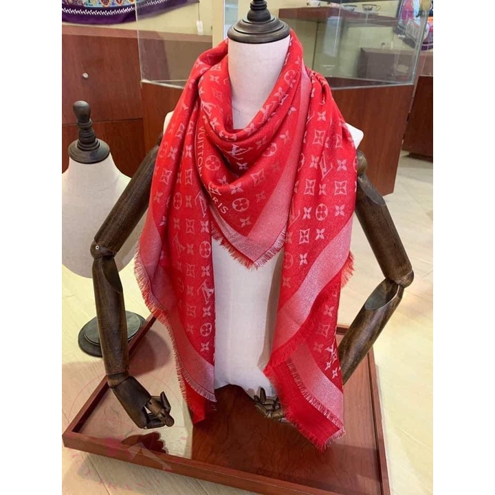 Khăn Choàng Đũi Lv Vuông 1.4m Mướt Mịn Và Sang Trọng Mẫu 6