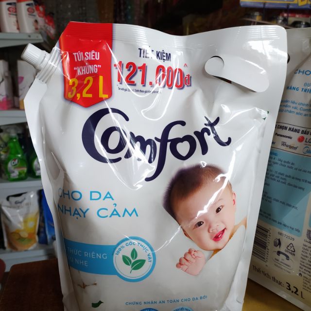 Nước xả comfort cho da nhạy cảm 3,2kg