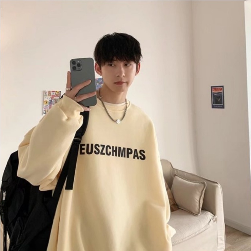 Áo nỉ cổ tròn dài tay thời trang hiphop cá tính cho nam