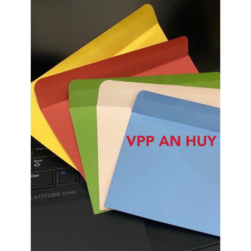 Bao thư màu 12 x 22cm ( xấp 10 cái )