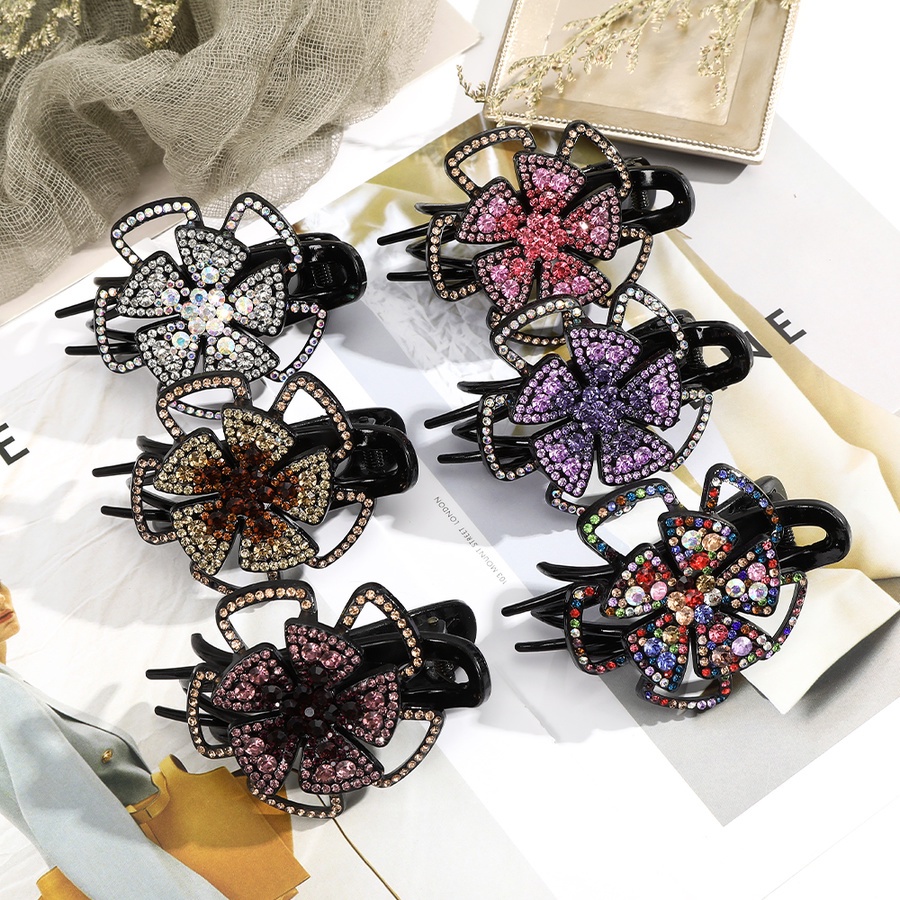 Kẹp tóc hình bướm đính đá toàn diện phong cách cổ điển dành cho nữ