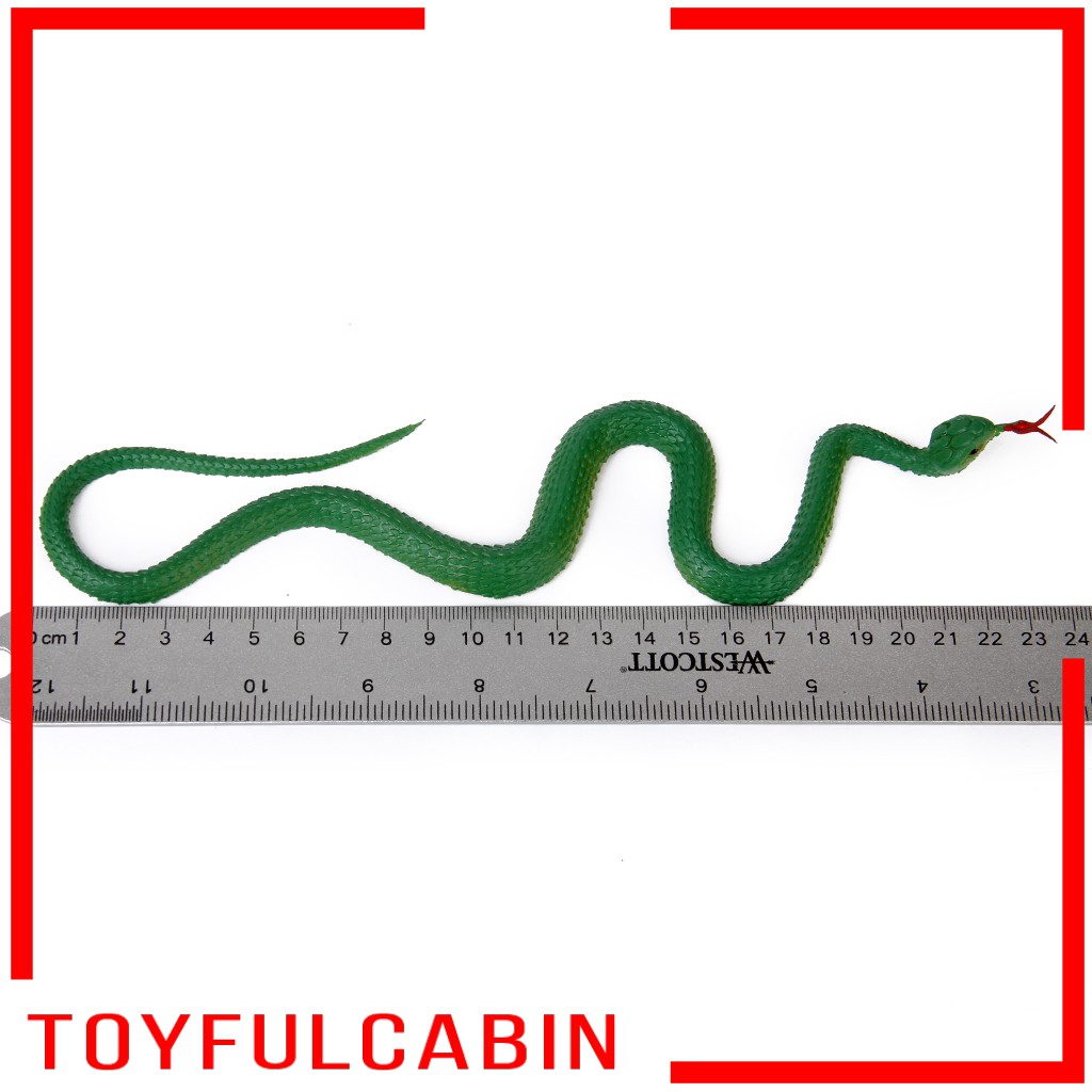 Rắn Giả Bằng Cao Su Màu Xanh Lá Dùng Trang Trí Halloween