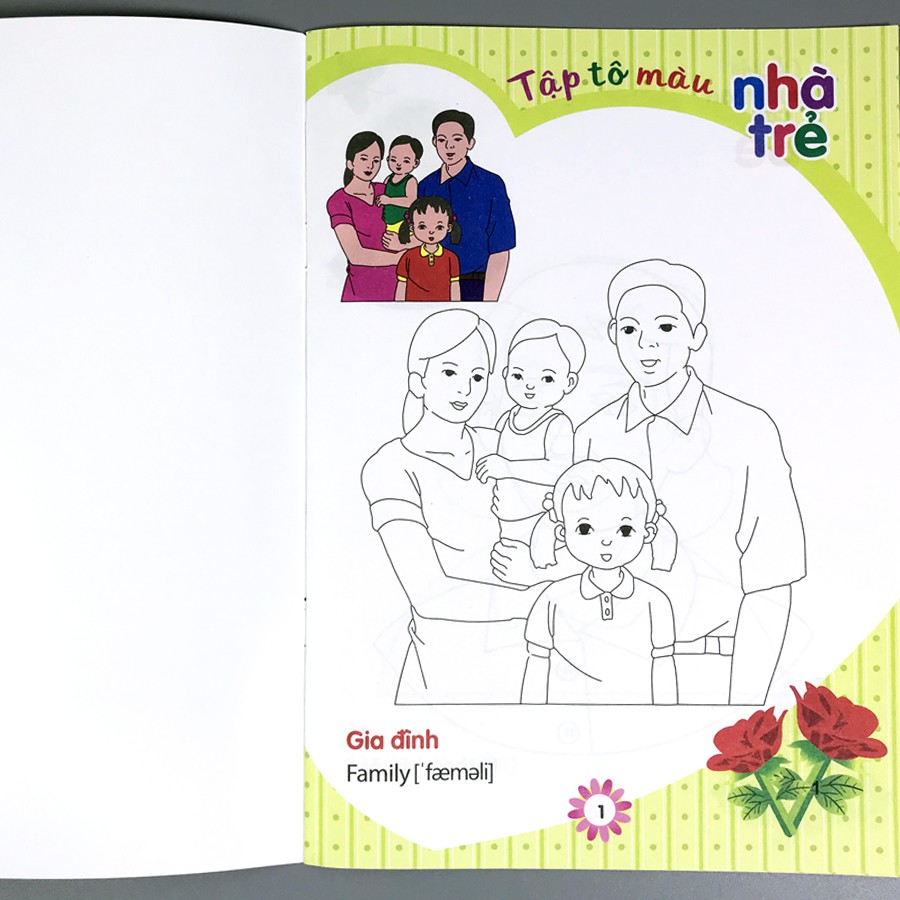 Sách - Tập Tô Màu Nhà Trẻ - Chủ Đề: Người Thân Của Bé | BigBuy360 - bigbuy360.vn