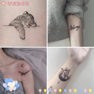 Miếng dán hình xăm tạm thời hình cá voi mặt trăng cá tính cho nam và nữ